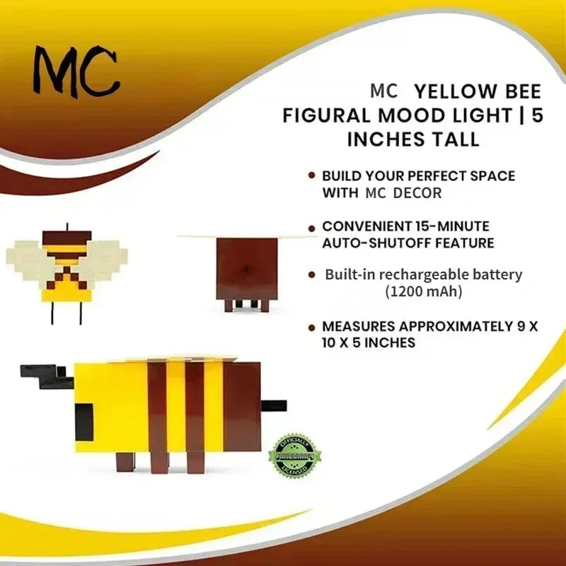 Lootify - MC Bee Night Light Lamp