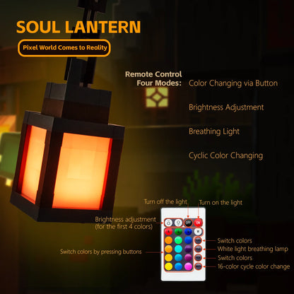 Lootify - MC Portable Lantern 16 Colors USB Rechargeable