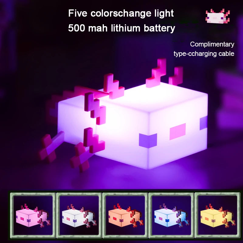 Lootify - MC Axolotl Lamp USB Rechargeable